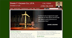 Desktop Screenshot of gigianolaw.com