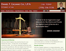 Tablet Screenshot of gigianolaw.com